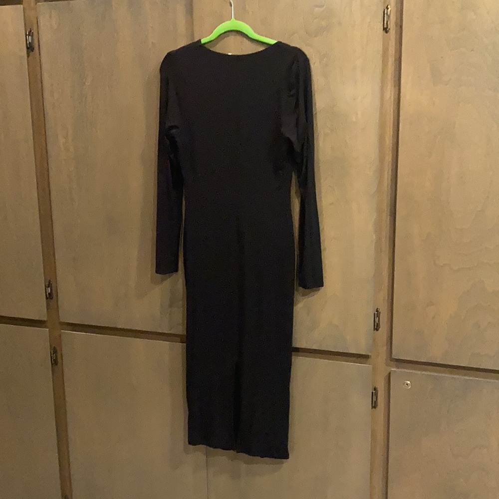 Good American Black Long Sleeve Dress NWT - Picture 4 of 4